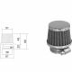 Filtro Aria D.38 Cromato Dritto  Corto RMS 100601020